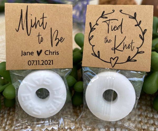 wedding favor mints
