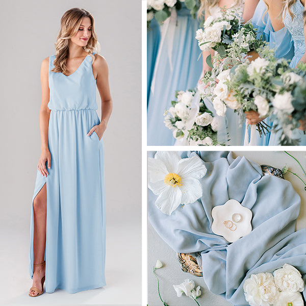 Wedding Shoppe Bridesmaids Dresses Kennedy Blue Sky Blue