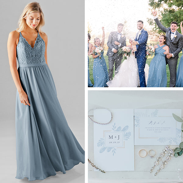 dark slate blue bridesmaid dresses