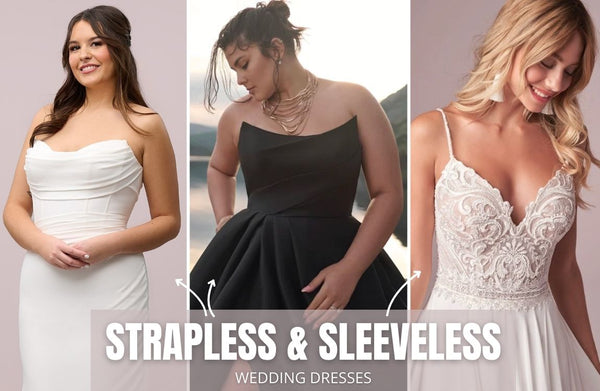 Sleeveless & Strapless Wedding Dresses