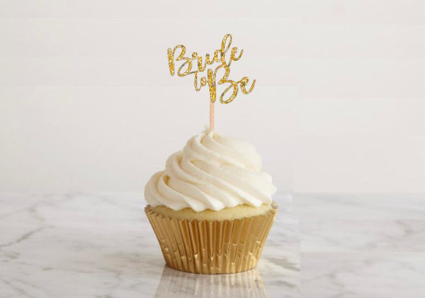 Bridal Shower Dessert Cupcake Toppers