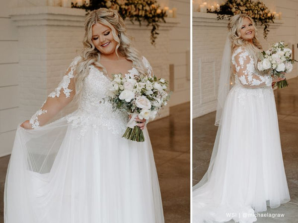 Lace Long Sleeve Wedding Dress