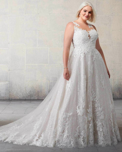 Plus Size Wedding Dress for Older Brides