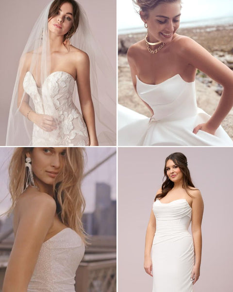 Popular Strapless Wedding Dress Styles