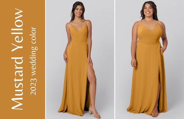 Mustard Yellow Bridesmaid Dresses