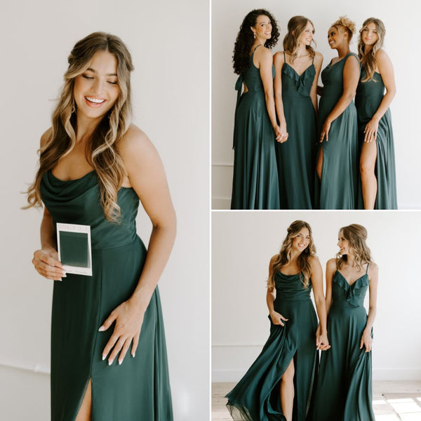 Forest Green Bridesmaid Dresses