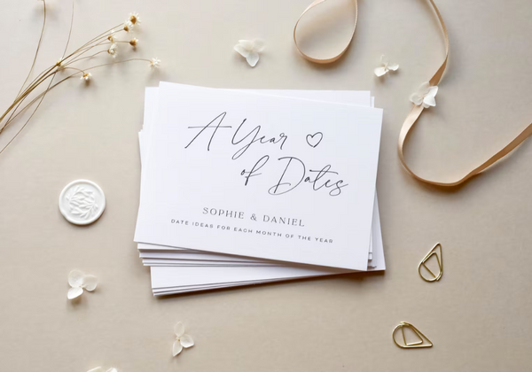 Date Cards Bridal Shower Gift