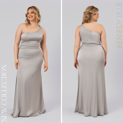New Collection: Kennedy Blue Satin Bridesmaid Dresses – Wedding Shoppe