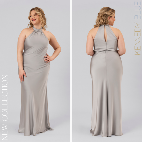 New Collection: Kennedy Blue Satin Bridesmaid Dresses – Wedding Shoppe