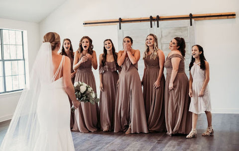 neutral bridesmaid dresses