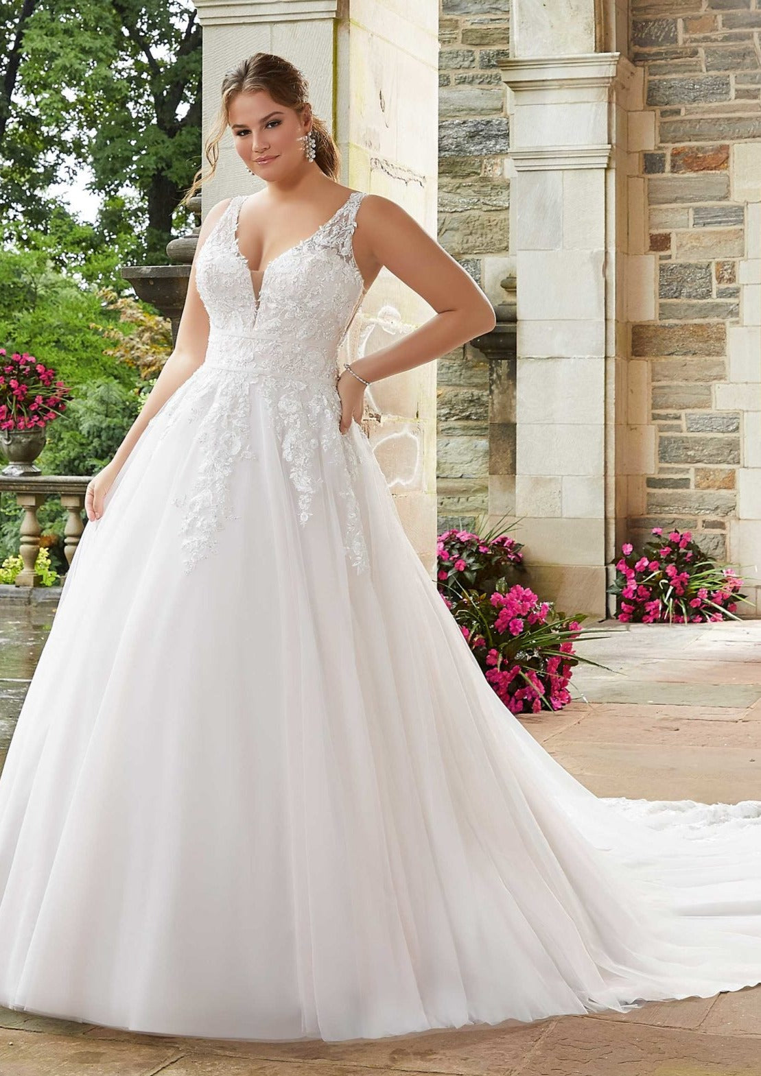 Julietta by Morilee Sigourney 3286 Lace Ballgown – Wedding Shoppe