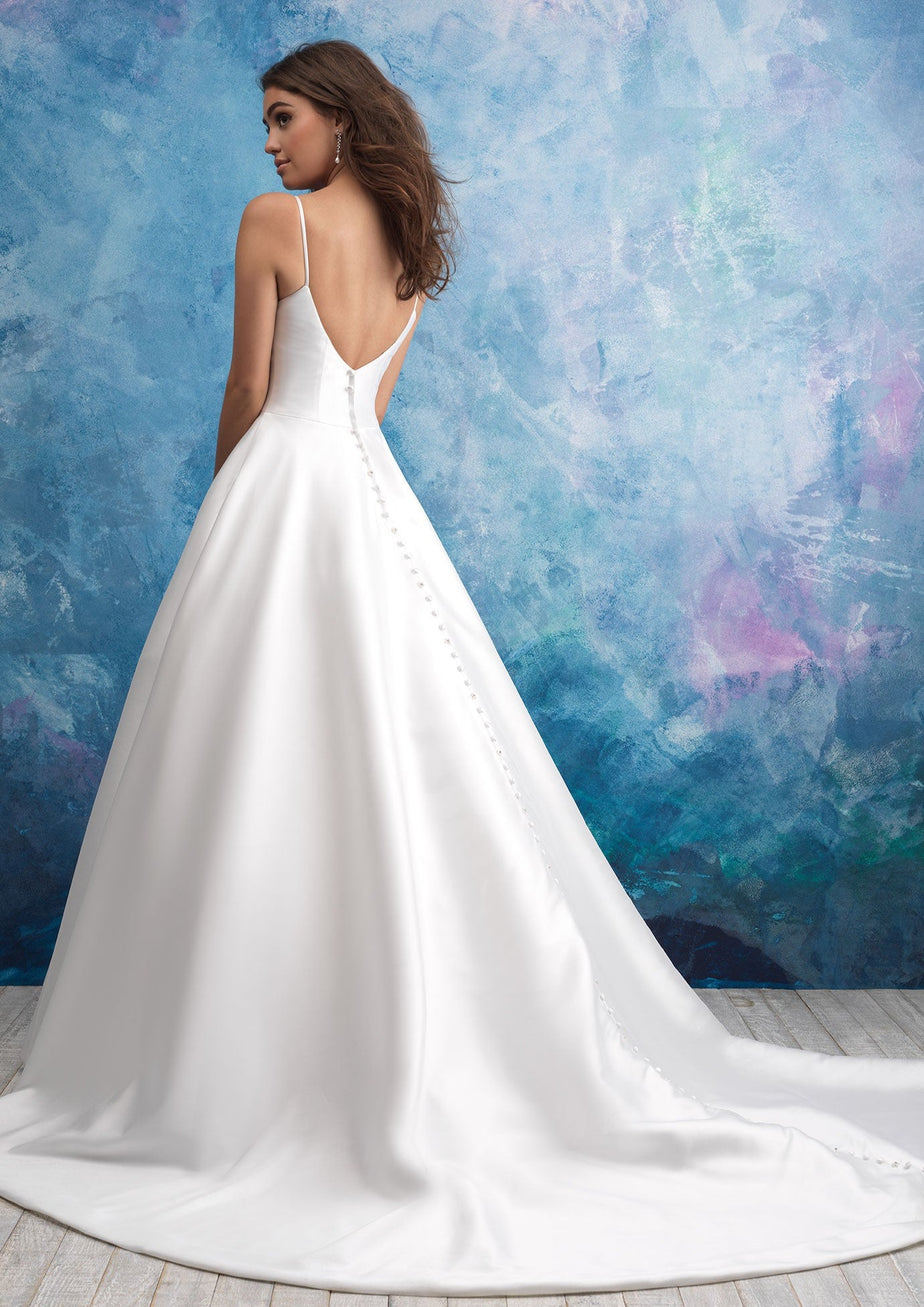 allure satin ball gown