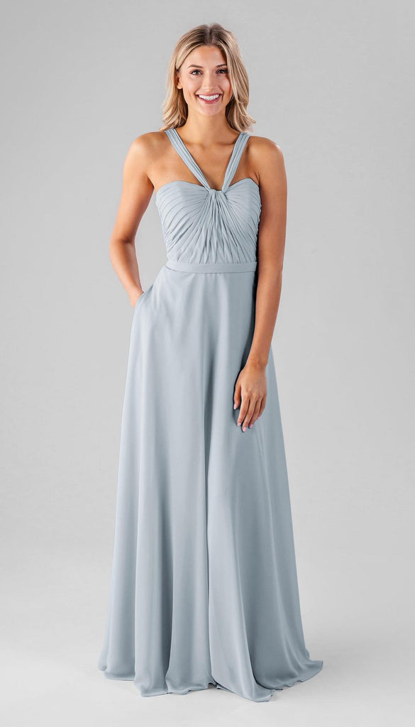 fog blue bridesmaid dresses