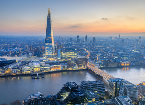 view from the sky garden London