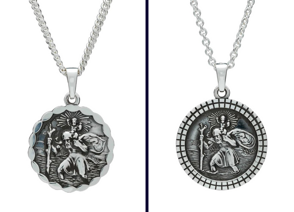 St Christopher Pendants, Best Mens Silver Saint Christopher