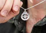 Compass Necklace Reversible