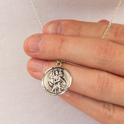 st christopher pendant