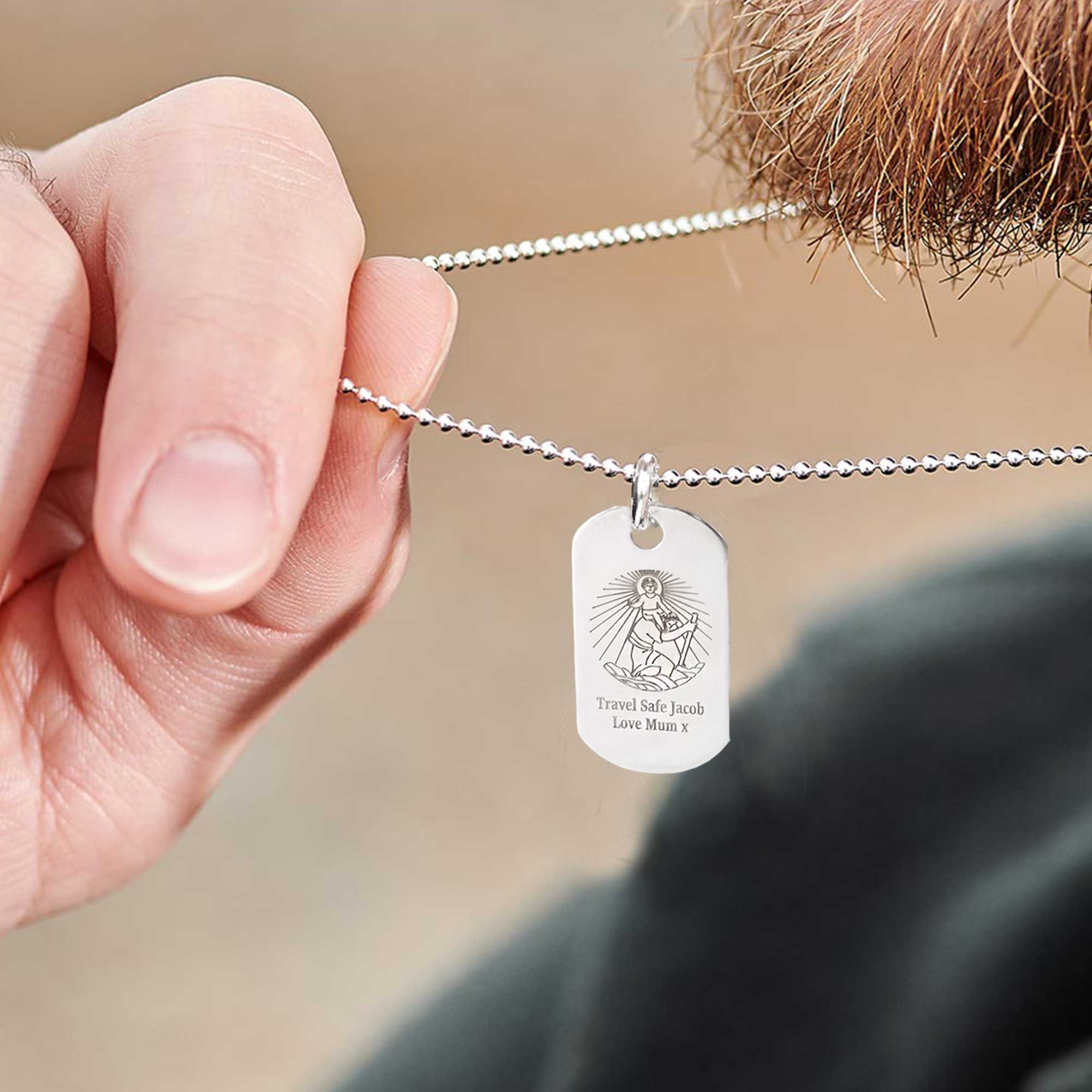 Buy Personalised Men's Disc Necklace Birthday Gift Online in India - Etsy