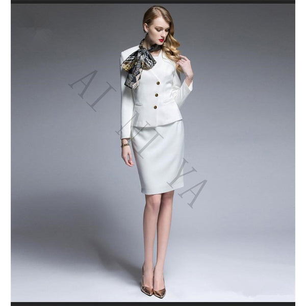 white business suit for women