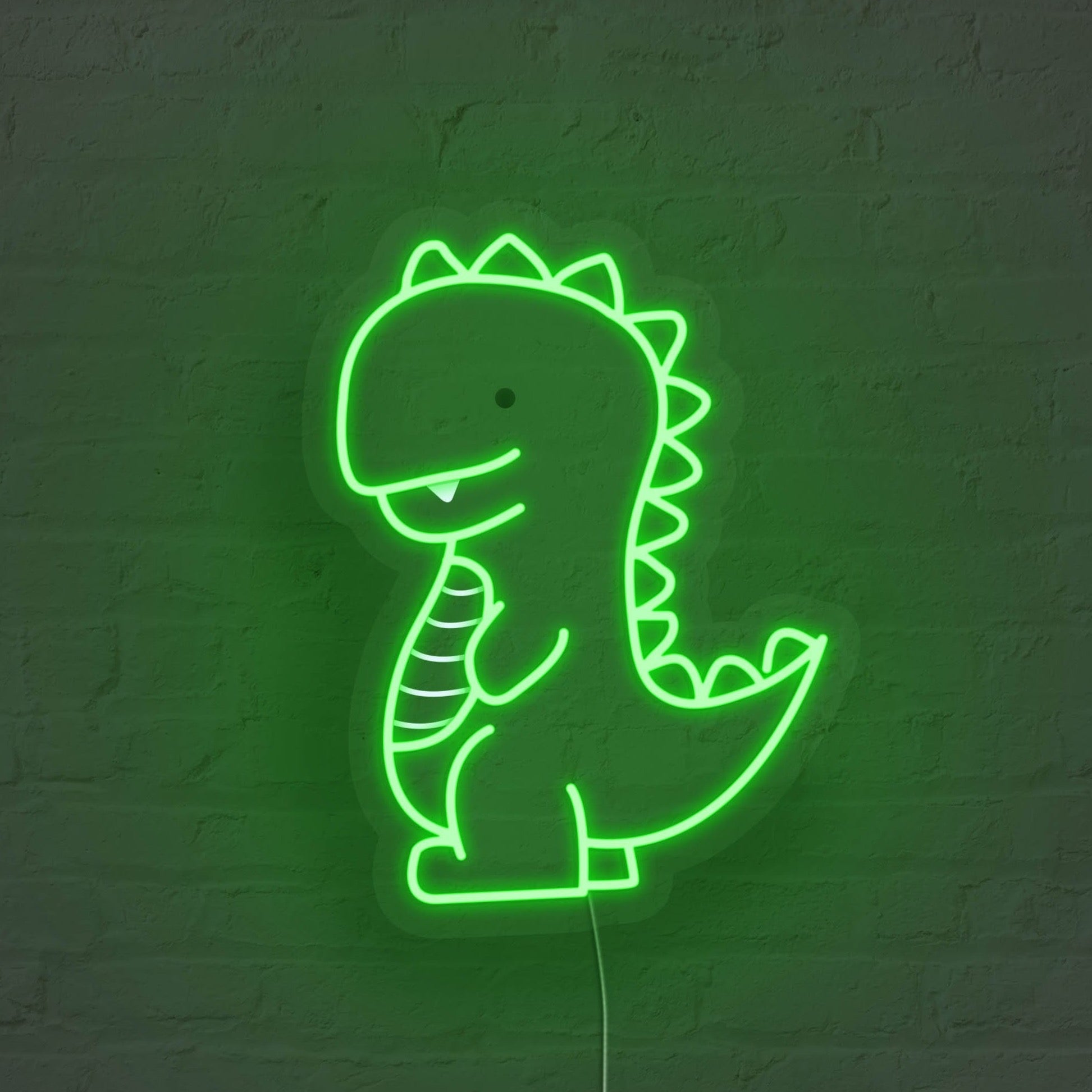 dinosaur neon sign