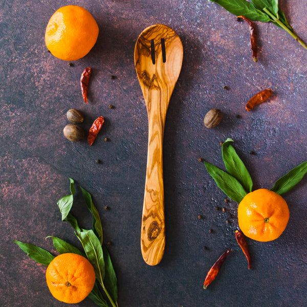 Olive Wood Pointed Baking Spoon – Be Home