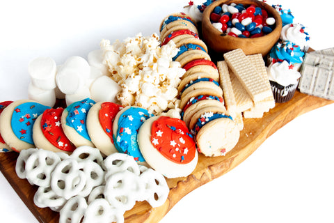 Patriotic Summer Movie Night Dessert Board