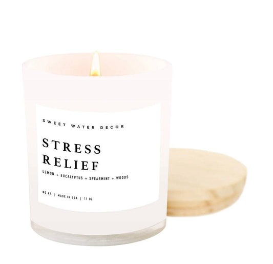 Relaxation Soy Candle  Glass Jar + Wood Lid – Yoga Smokes