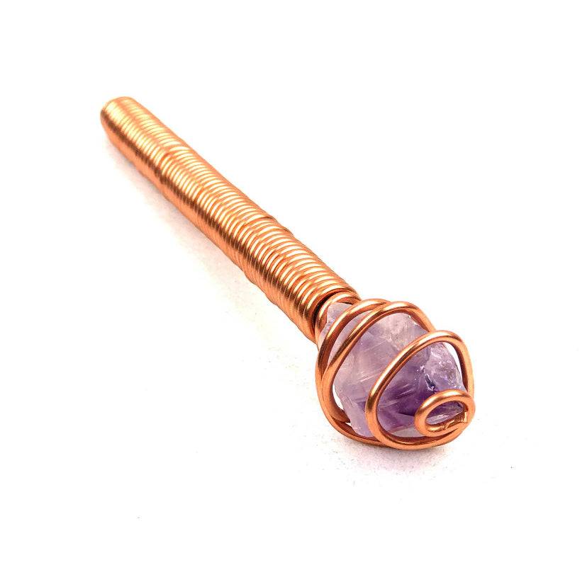 Pen - Energy Copper Power Crystal Pen - Amethyst yoga, smokeshop near me, port saint lucie, florida, port st lucie, lounge, life, highlife, love, stoned, highsociety. Yoga Smokes