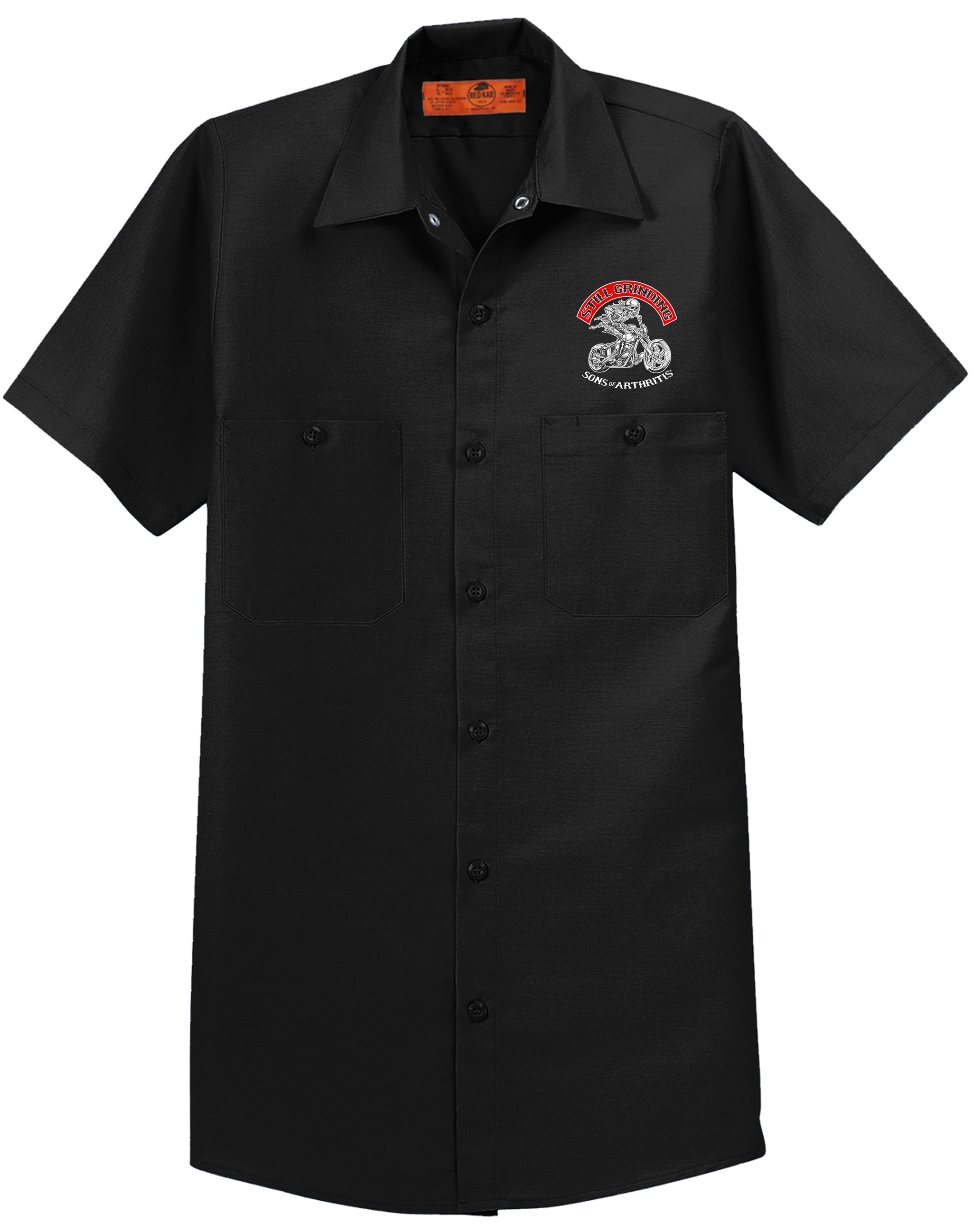 STILL GRINDING WORK SHIRT - Sons of Arthritis