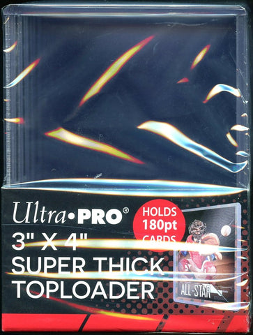 Ultra Pro Super Thick 180PT 3"x 4" Toploader 10ct Pack