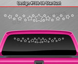 Design #108-08 Stardust - Windshield Window Vinyl Decal Sticker Graphic Banner 36"x4.25"+