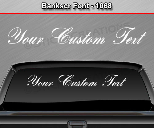 bank script font free