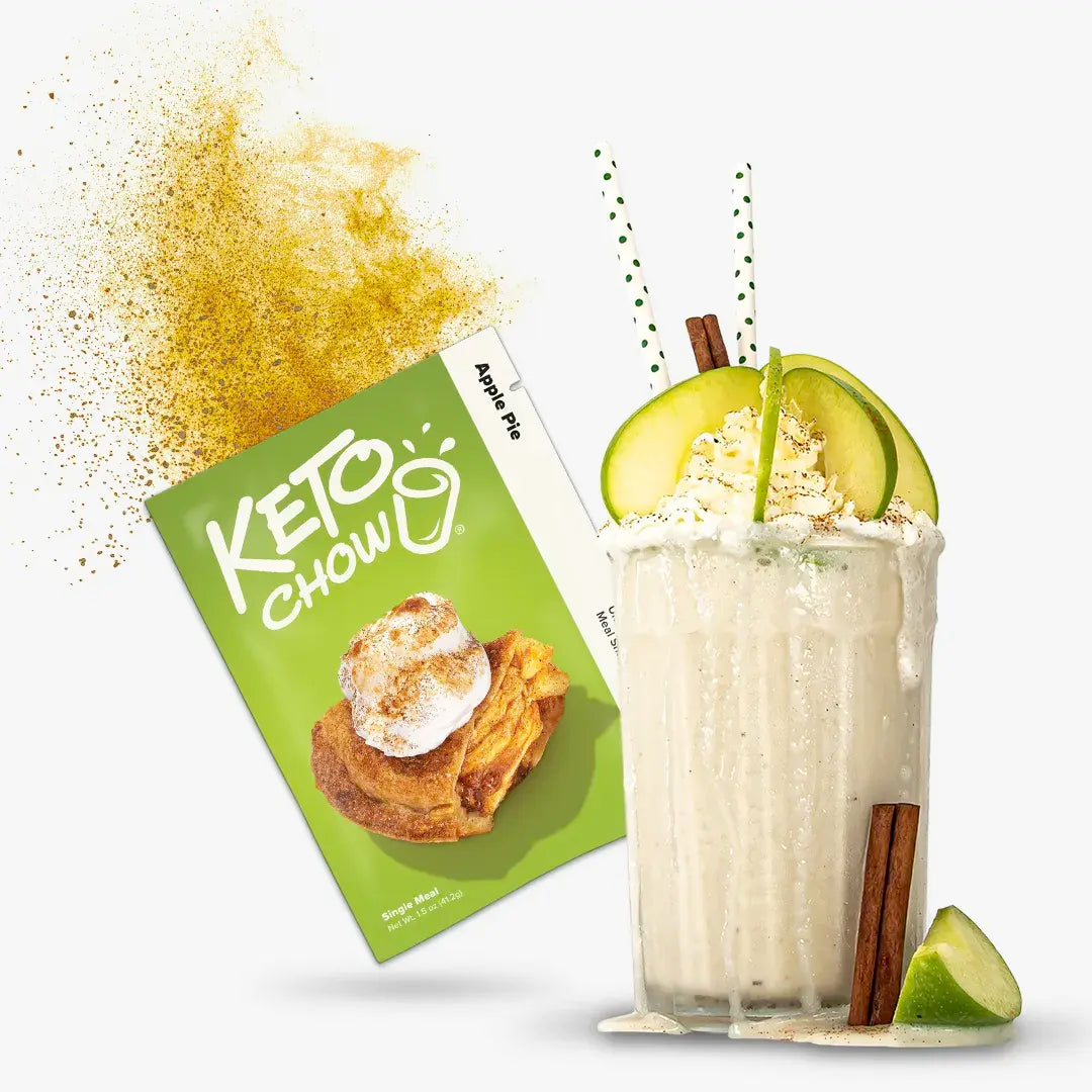 Apple Pie Keto Chow shake and packet