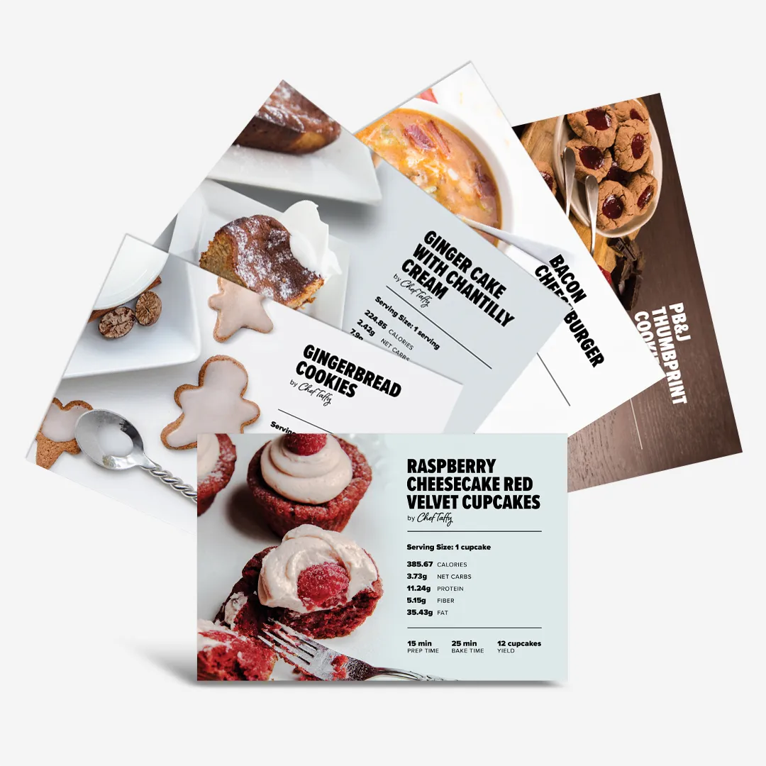 November 2024 recipe cards