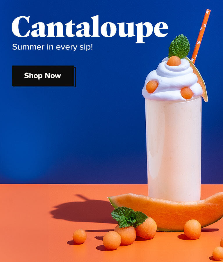 Cantaloupe Keto Chow in a glass. Sliced and melon balled Cantaloupe. Summer in every sip! Show now.