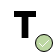 Letter T with a green checkmark