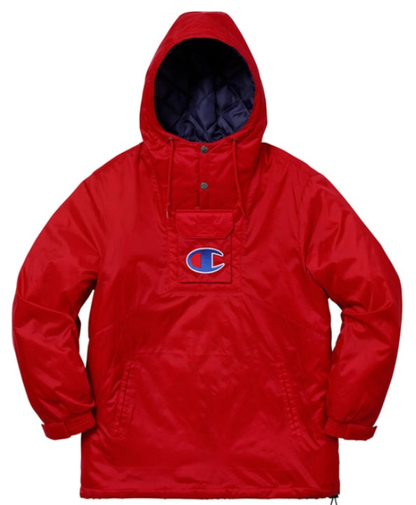 supreme champion pullover parka black