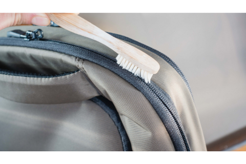 how to clean backpack zippers