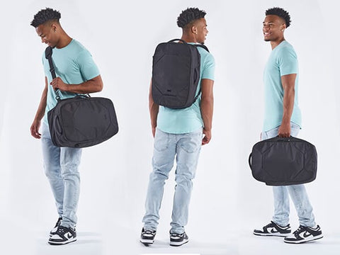 expandable duffel backpack for work travel and gym