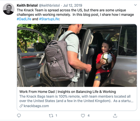 Tips from Keith Bristol on being a dad + startup leader