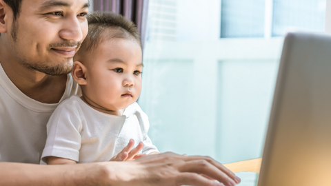 working from home with kids