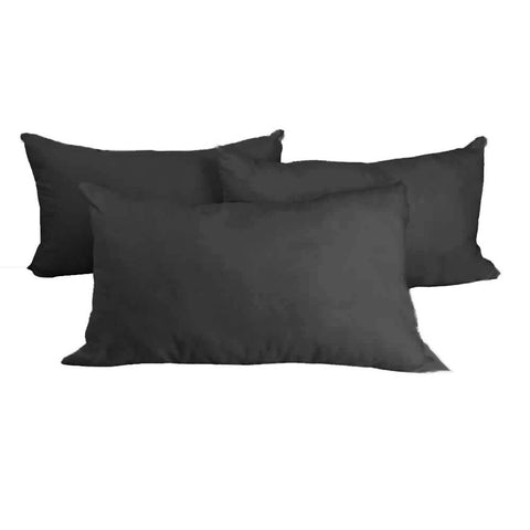 24 in. x 24 in. Outdoor Pillow Inserts, Waterproof Decorative Throw Pillows Insert, Square Pillow Form (Set of 2), White