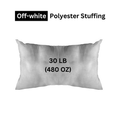 30 lb Bag - Polyester Stuffing (Off-White Premium)