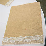 Burlap and Lace placemat