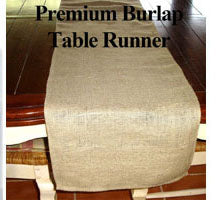 what size burlap runner to order