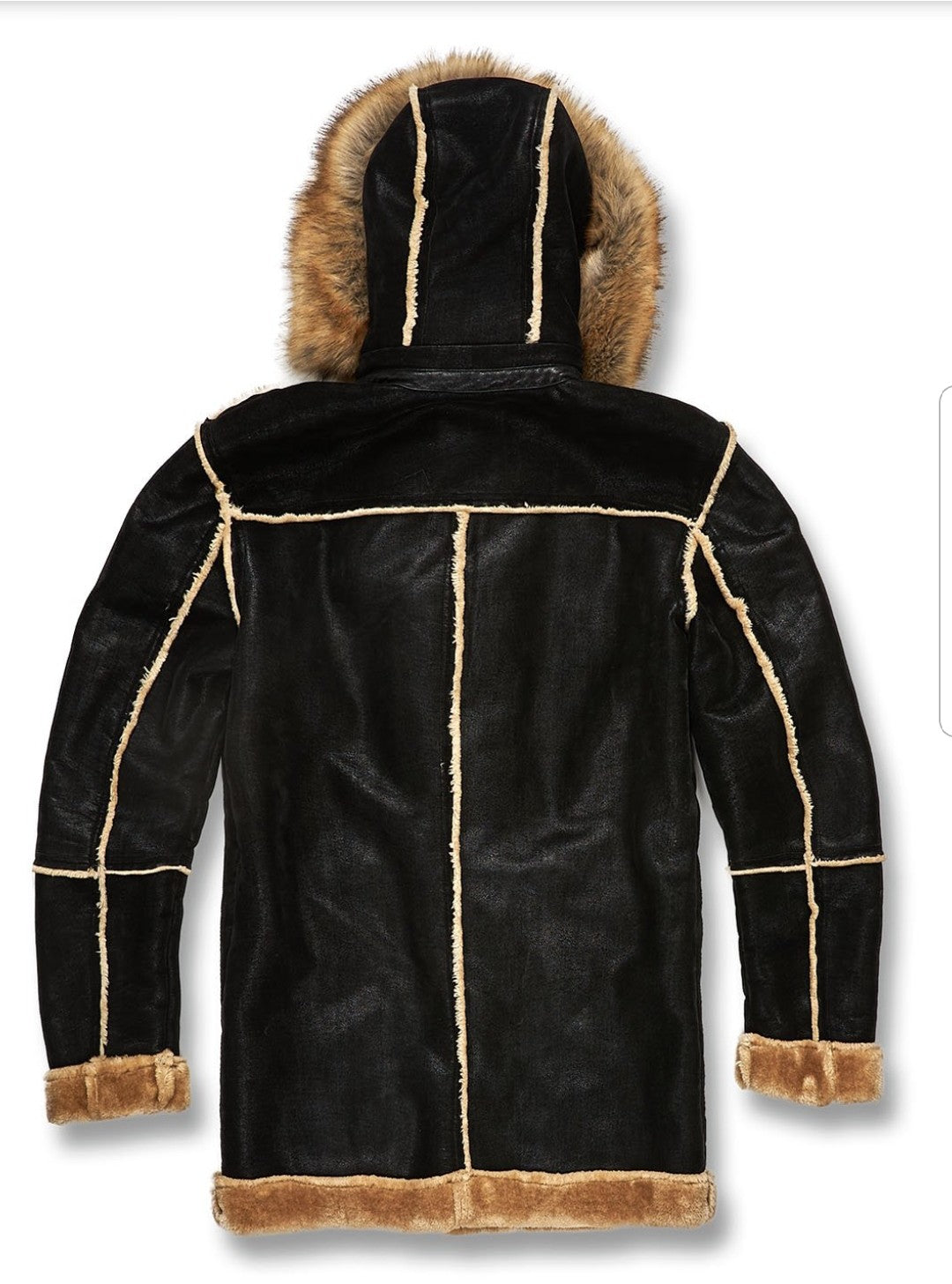 jordan craig denali shearling jacket black