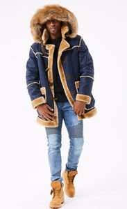 jordan craig tuscany striped shearling jacket