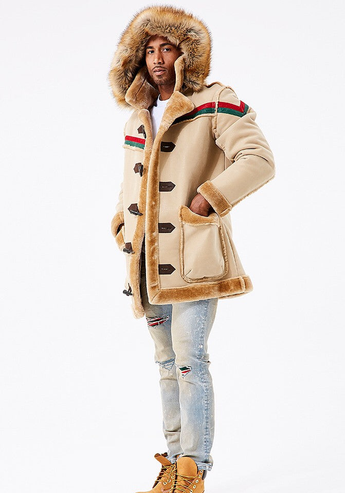 jordan craig tuscany striped shearling jacket