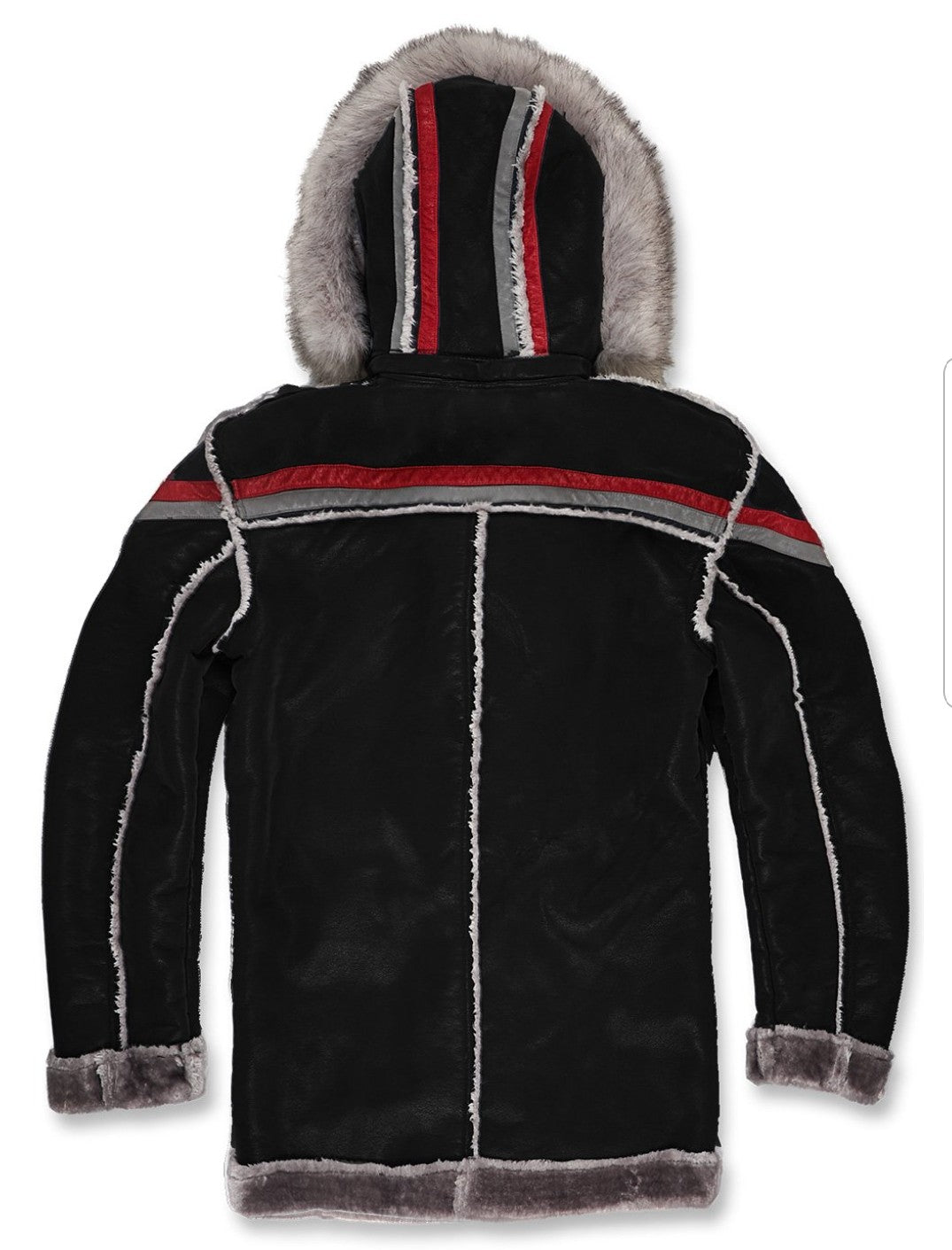 jordan craig tuscany striped shearling jacket