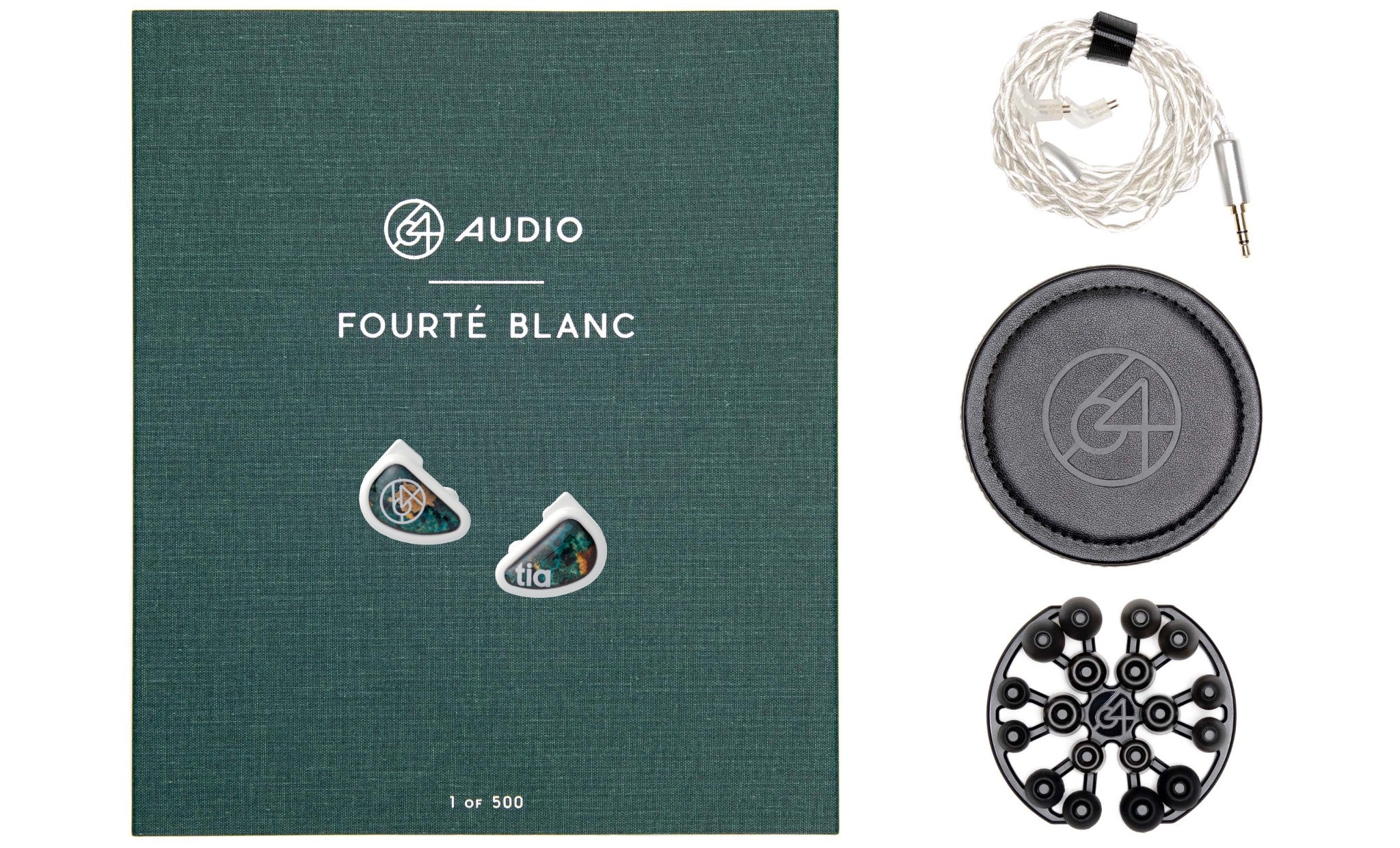 64 Audio Tia Fourté Blanc package and accessories